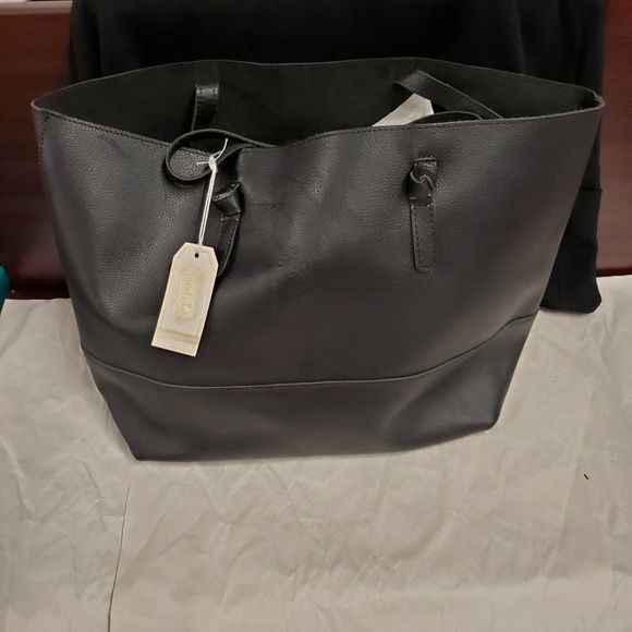 Mud Pie Handbags - MILLER LEATHER TOTE